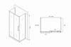 Фото душевое ограждение abber schwarzer diamant 100x85 см ag30100bh-s85b-s85b