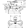Фото смеситель для ванны hansgrohe rebris s 72443000