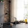 Фото смеситель для кухонной мойки hansgrohe aqittura 76802800