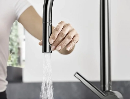 Фото смеситель для кухонной мойки hansgrohe talis 72801340