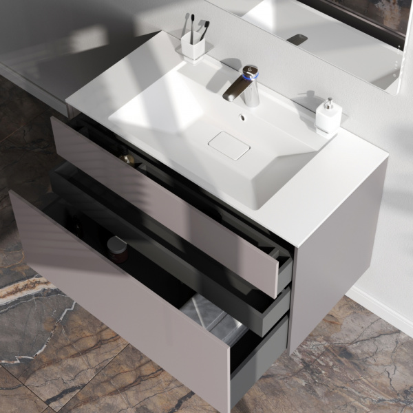 Фото тумба под раковину am.pm inspire v2.0  100 см цвет: серый m50afhx1003egm