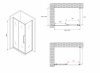 Фото душевое ограждение abber schwarzer diamant ag30150bmh-s100bm 150x100 см