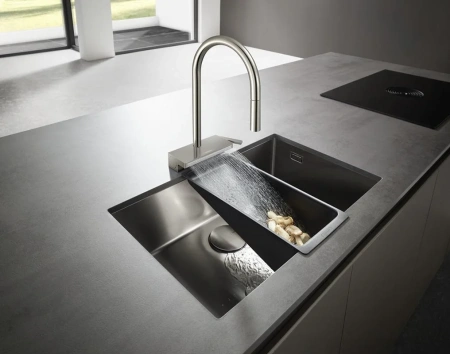 Фото смеситель для кухонной мойки hansgrohe aquno select 73831800