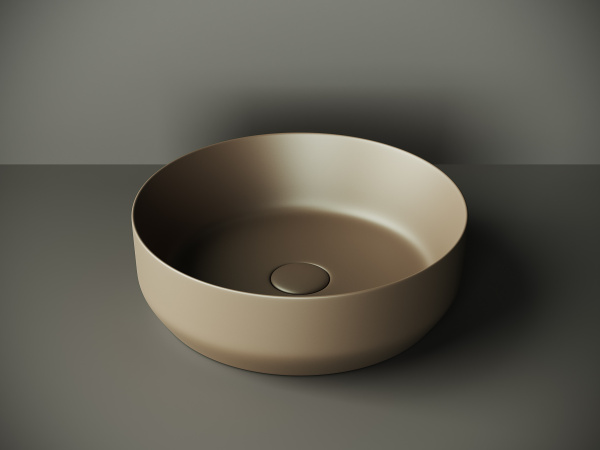 Фото раковина накладная ceramicanova element 39 см, цвет: коричневый cn6022mdb