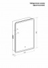 Фото зеркальный шкаф с подсветкой taliente cbled 60 см ta-cbled-el6080r