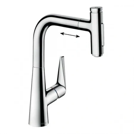Фото смеситель для кухонной мойки hansgrohe talis select 73868000