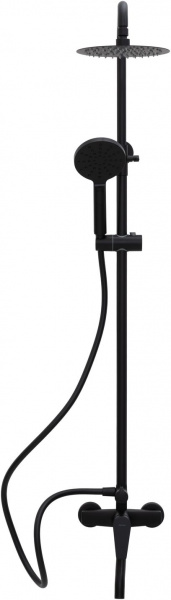 Фото душевая стойка allen brau eclipse 5.e1007-31 черный матовый