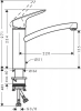 Фото смеситель для кухонной мойки hansgrohe logis 71860000