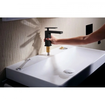 Фото смеситель для раковины hansgrohe tecturis e 73013670