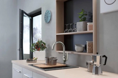 Фото смеситель для кухонной мойки hansgrohe focus 71802800