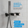 Фото душевой набор со встроенным смесителем abber rund af8718ng
