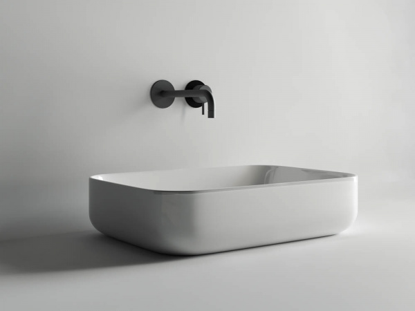 Фото раковина накладная ceramicanova element 60 см, цвет: белый cn5004
