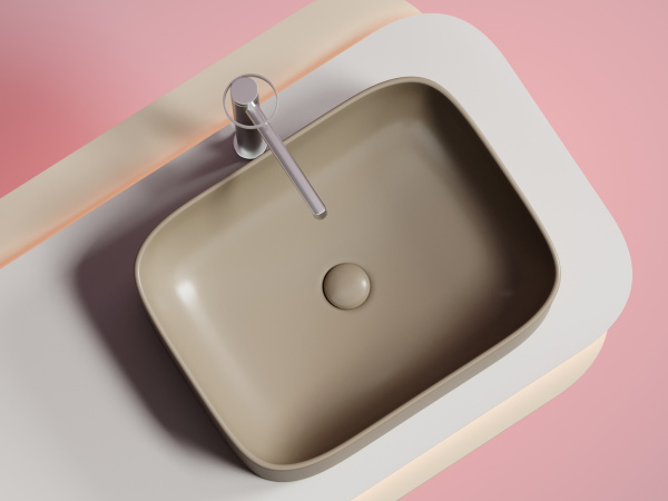 Фото раковина накладная ceramicanova element 50.5 см, цвет: капучино cn6052mc