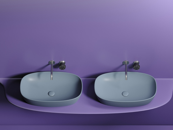 Фото раковина накладная ceramicanova element 60 см, цвет: серый cn6049mhl
