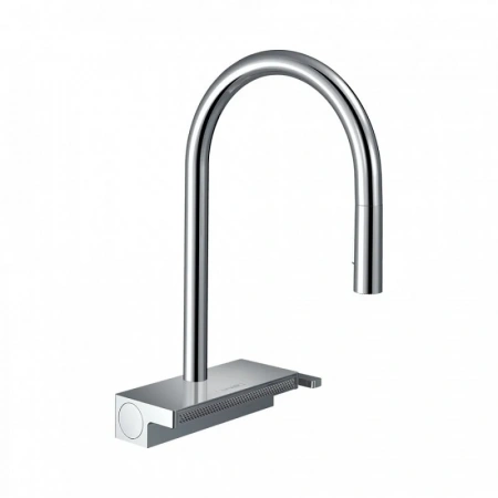 Фото смеситель для кухонной мойки hansgrohe aquno select 73837000