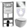 Унитаз с инсталляцией Сет 4 в 1 Ceramicanova CN4002_1001CH_1000