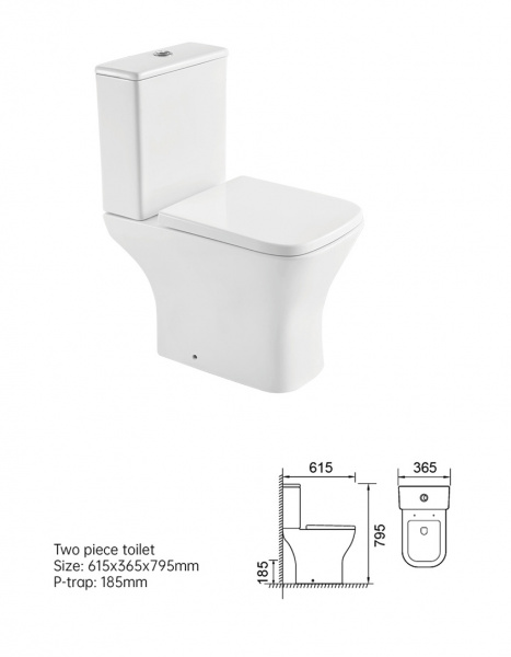 Фото унитаз напольный безободковый с бачком и крышкой микролифт taliente elegante 61,5 el45055