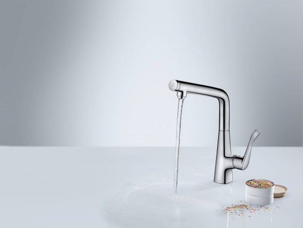 Фото смеситель для кухни hansgrohe metris select 14883800