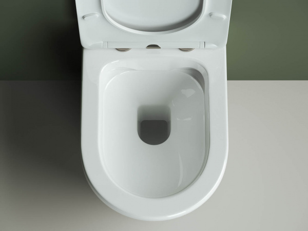 Фото унитаз подвесной, безободковый ceramicanova highlight cn1804