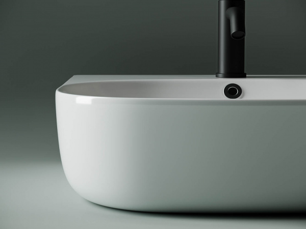 Фото раковина накладная ceramicanova element 49 см, цвет: белый cn5011