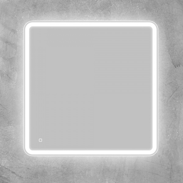 Фото зеркало с подсветкой belbagno marino 80 см spc-mar-800-800-led-tch