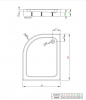 Фото поддон акриловый radaway laros e compact 100x80 см sle81017-01
