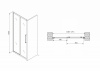 Фото душевая дверь abber schwarzer diamant 170 см ag30170h