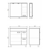 Фото тумба с раковиной comforty марио 75 см 00-00016096