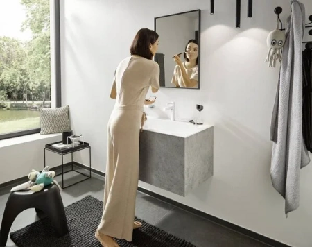 Фото смеситель для раковины hansgrohe finoris 76023700