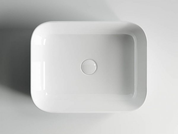 Фото раковина накладная ceramicanova element 50 см, цвет: белый cn6011