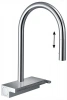 Фото смеситель для кухонной мойки hansgrohe aquno select 73831000