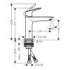 Фото смеситель для раковины hansgrohe logis 71255000