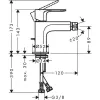 Фото смеситель для биде hansgrohe rebris e 72213000
