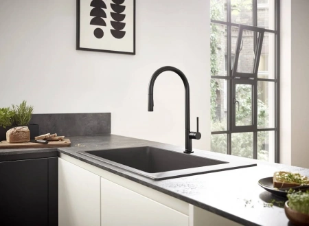 Фото смеситель для кухонной мойки hansgrohe talis 72842670