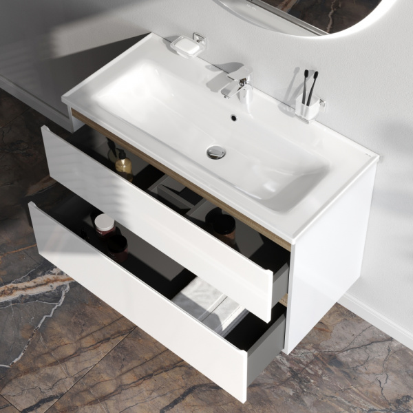 Фото тумба под раковину am.pm x-joy  100 см цвет: белый m85afhx1002wg