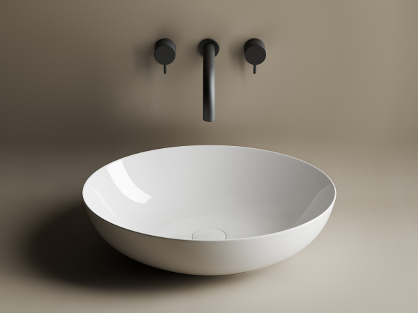 Фото раковина накладная ceramicanova element 52 см, цвет: белый cn6017