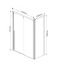 Фото душевой уголок vincea lugano 120x100 см vsr-1l1012cl-1