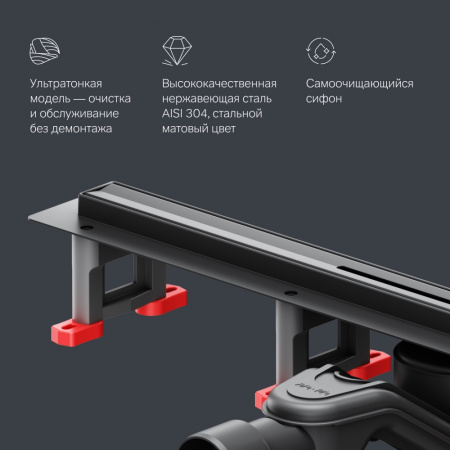 Фото душевой трап am.pm masterflow 60 см w01sc-s11-060-05bm