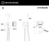 Фото встраиваемый смеситель для биде whitecross y sysybi2nib, цвет: никель брашированный