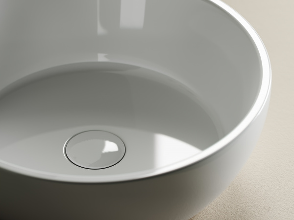 Фото раковина накладная ceramicanova element 41 см, цвет: белый cn6021