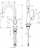 Фото смеситель для кухни hansgrohe metris 72814000