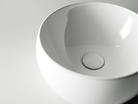 Фото раковина накладная ceramicanova element 39.5 см, цвет: белый cn6001