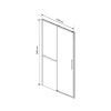 Фото душевая дверь vincea slim soft 130 см vds-1ss130cl