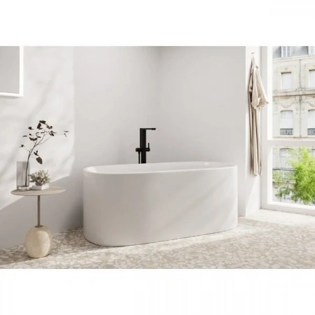 Фото напольный смеситель для ванны hansgrohe tecturis e 73445670
