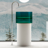 Раковина напольная Abber Kristall AT2701White-Aquamarin