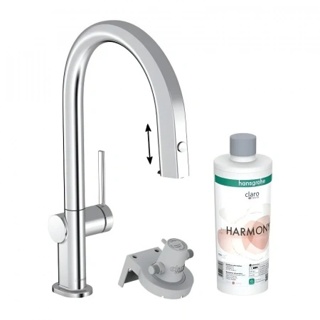 Фото смеситель для кухонной мойки hansgrohe aqittura 76801000