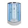 Душевая кабина DTO 100x100 см EM2710LED+GM с гидромассажем