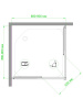 Фото душевое ограждение royal bath hpd rb90hpd-t 90x90 см