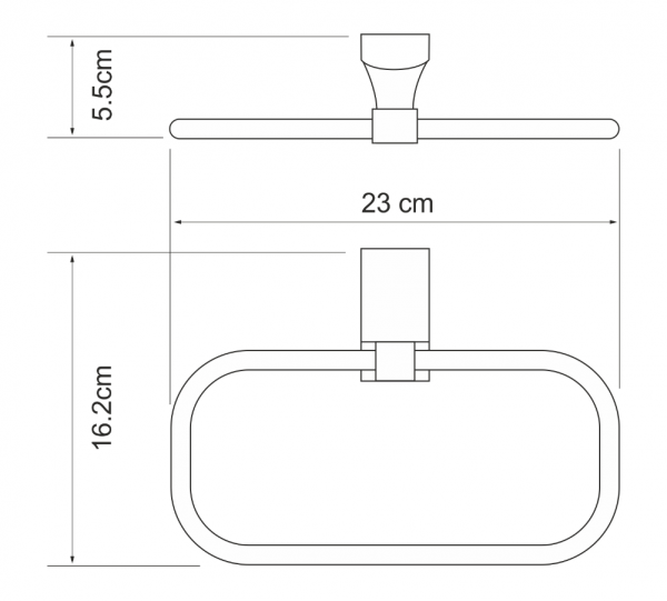 Фото полотенцедержатель wasserkraft leine k-5060w