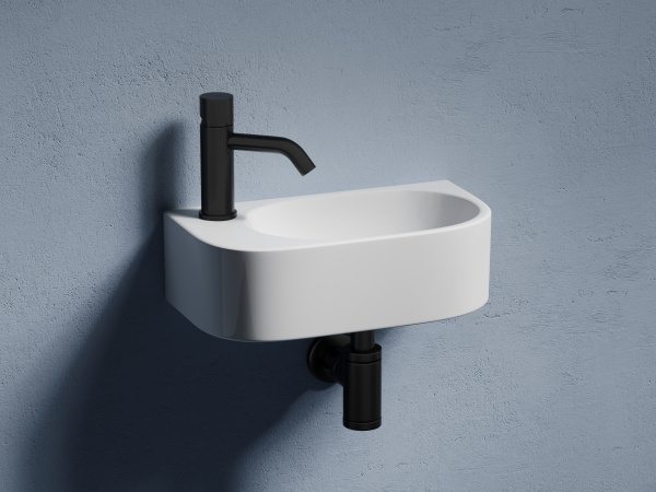 Фото раковина подвесная ceramicanova element 40.8 см, цвет: белый cn6066r